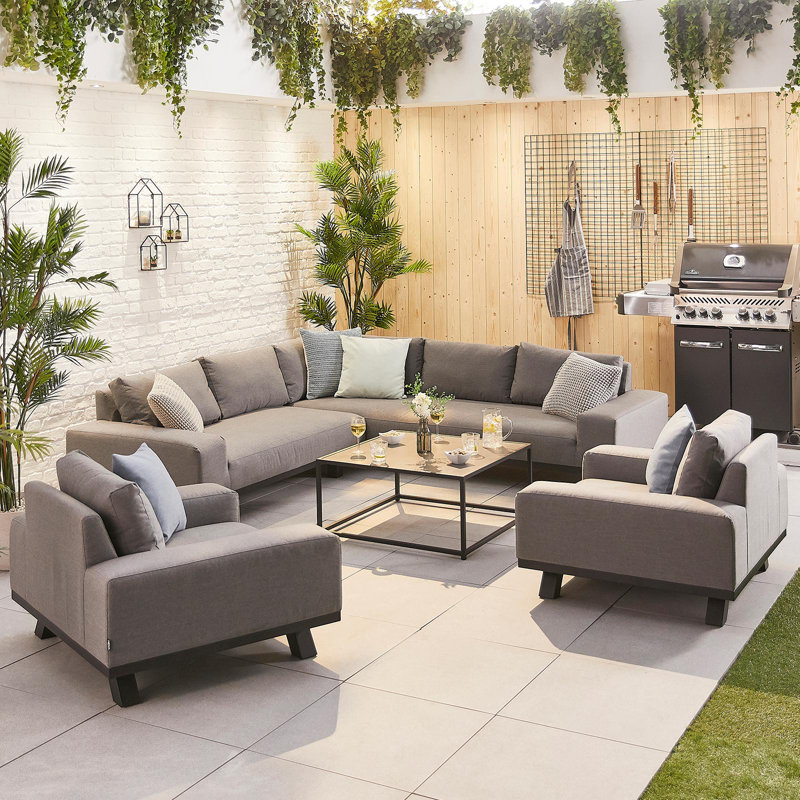 Sol 72 Outdoor Retherford 8 Seater Corner Sofa Set Wayfair.co.uk
